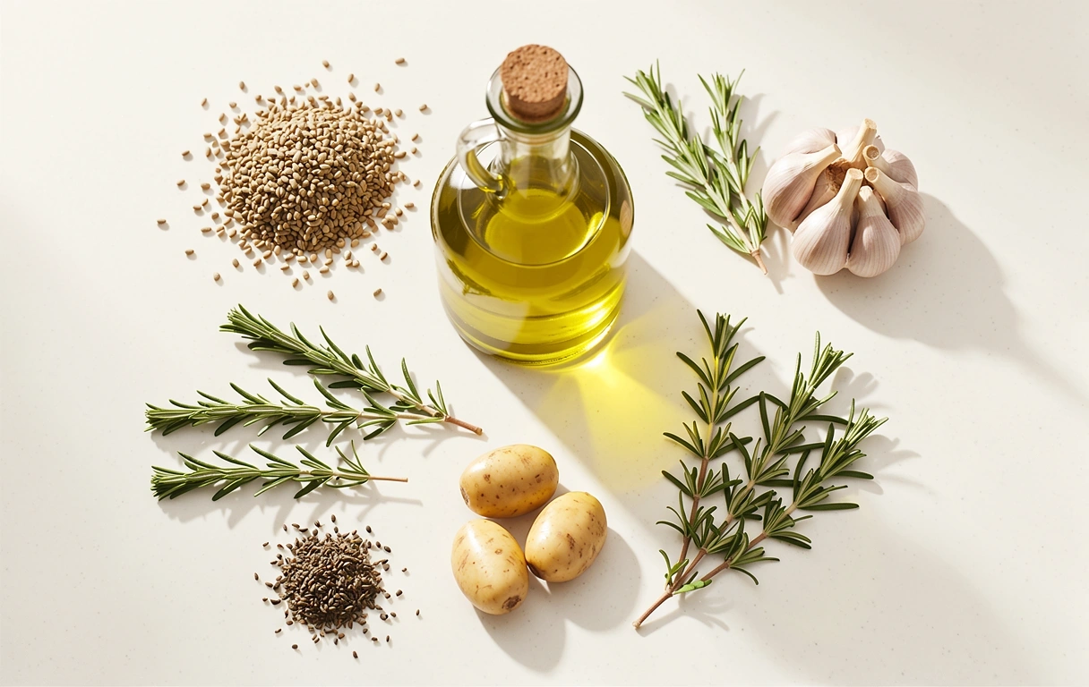 Ingredienti freschi per una dieta bilanciata